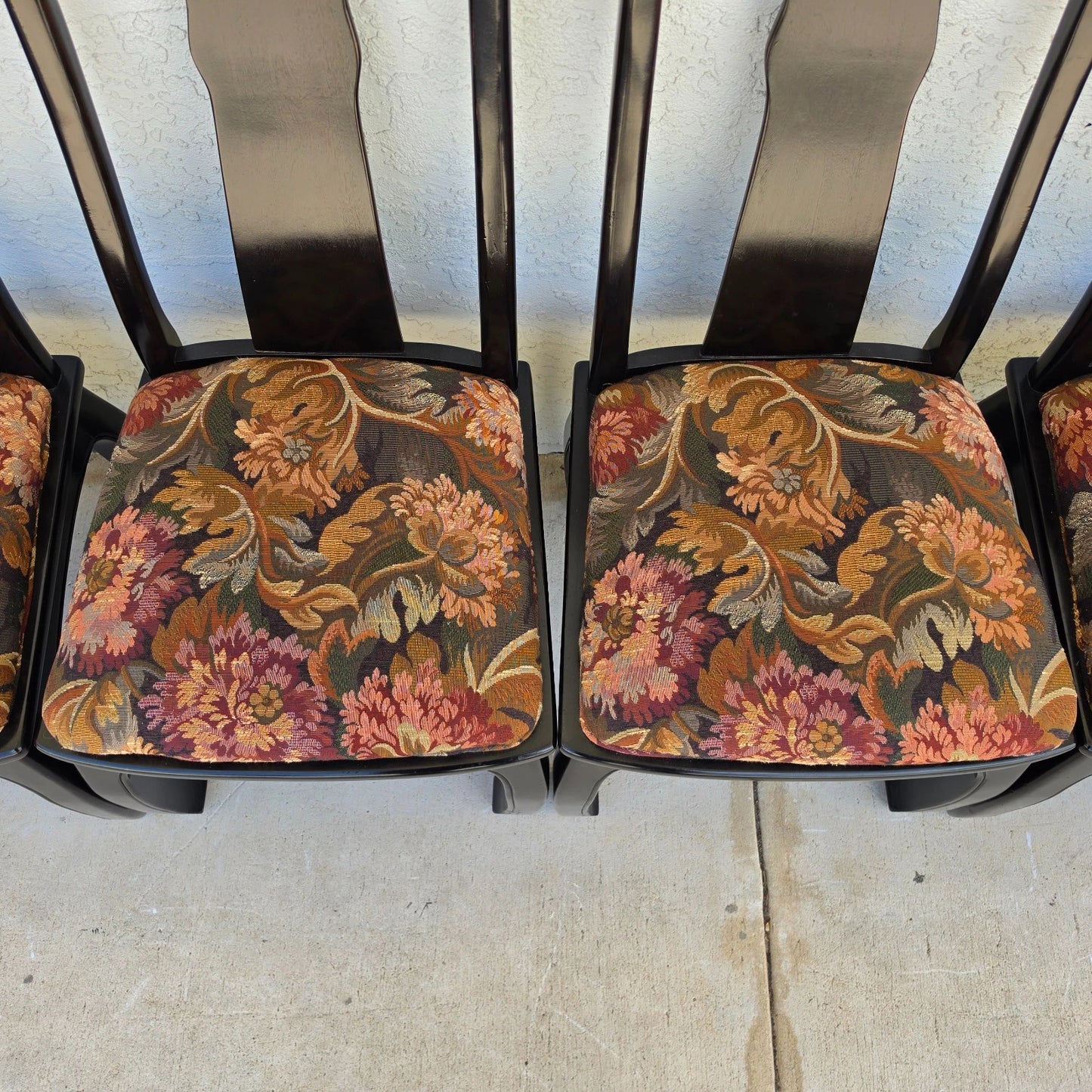 Vintage BERNHARDT Chinoiserie Ming Dining Chairs Set of 8