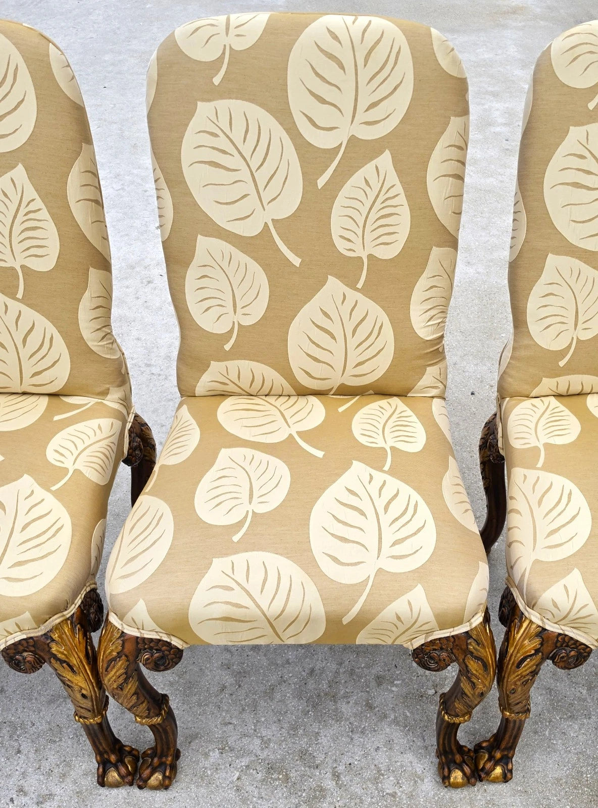 Karges Style George II Irish Georgian Revival Eagle Head Dining Chairs Set of 6