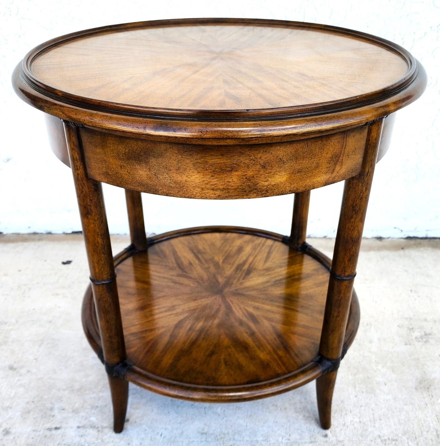 Woodbridge Linwood Center Side Table Faux Bamboo