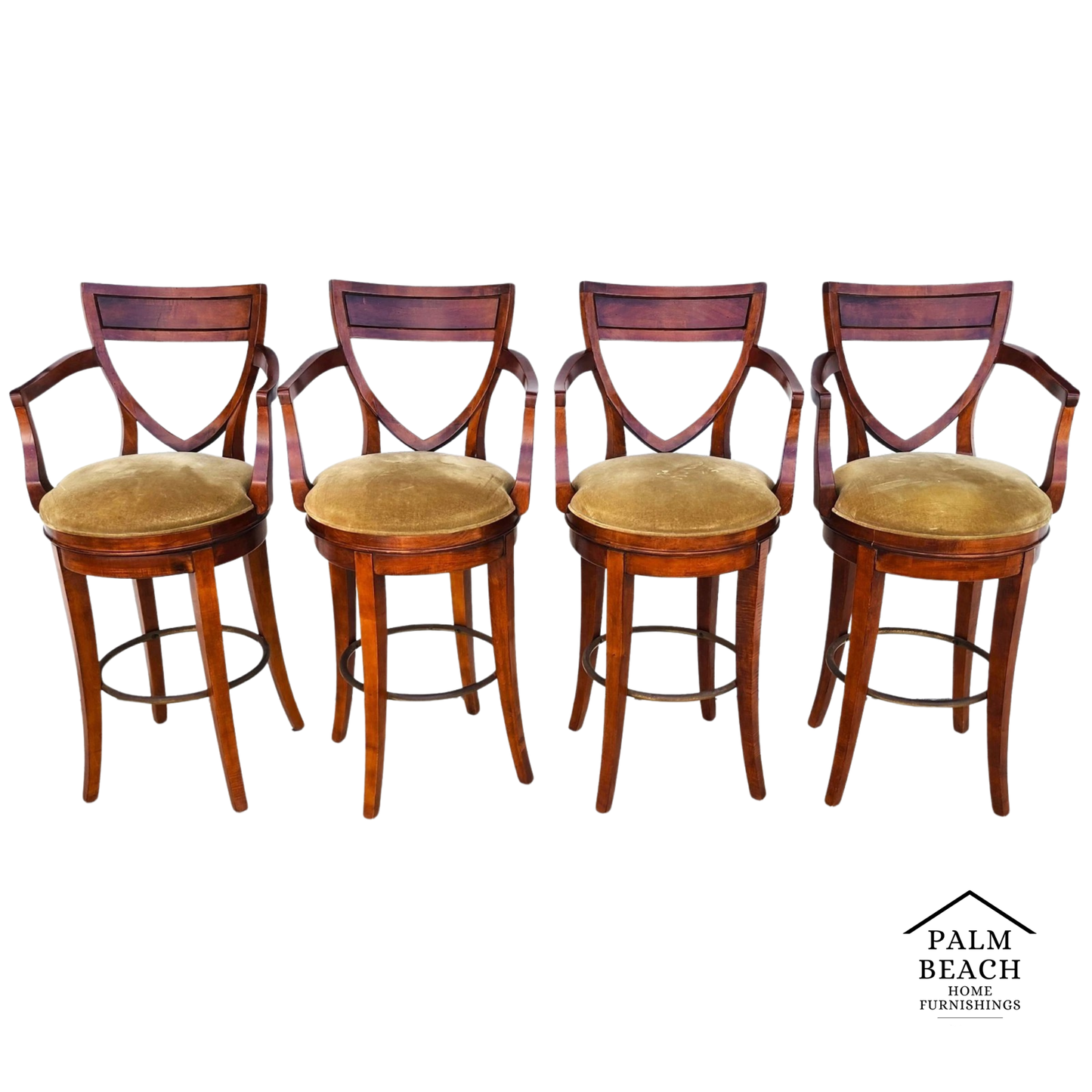 CENTURY FURNITURE Swivel Bar Stools Set of 4
