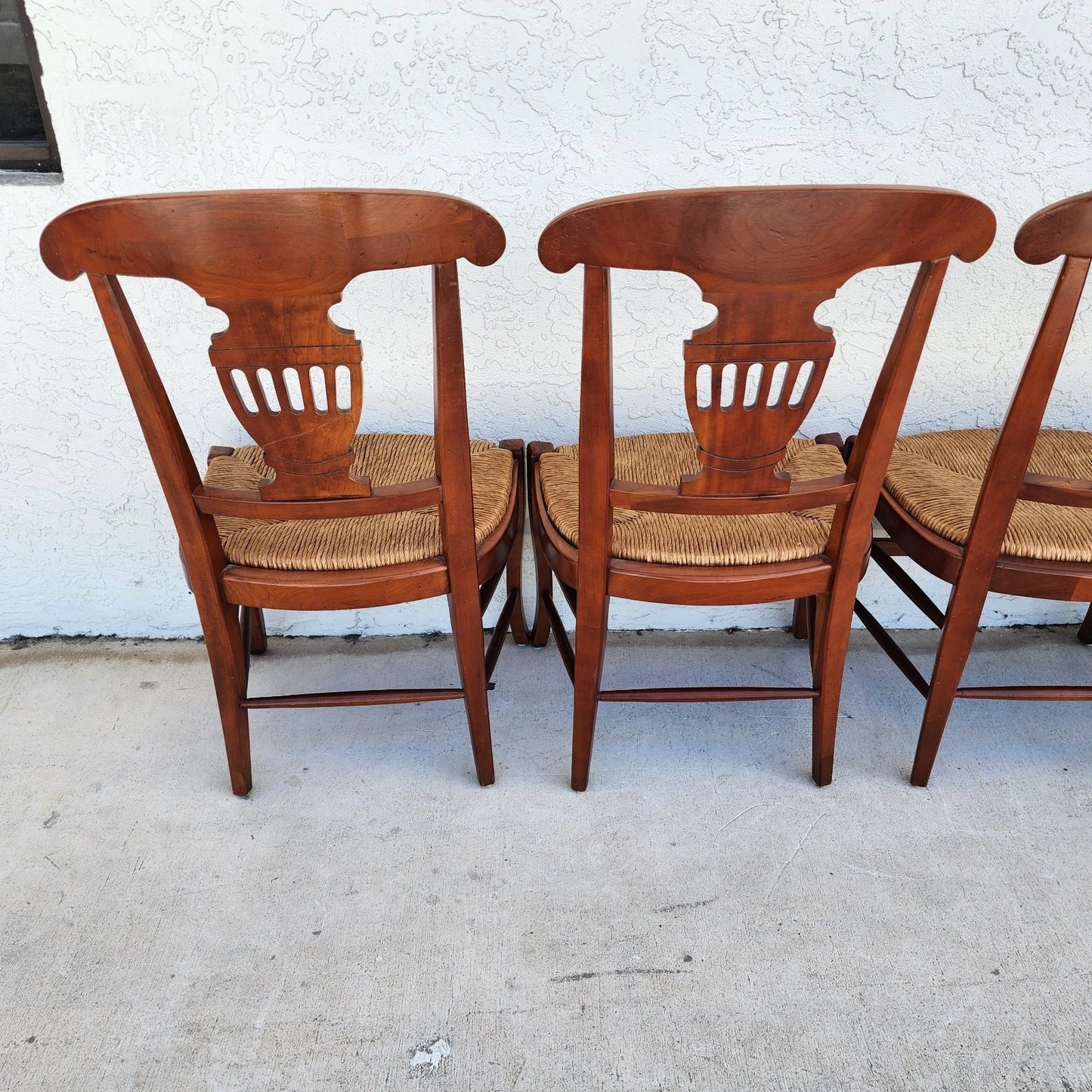 French Country Dining Chairs by HICKORY CHAIR CO Set of 4