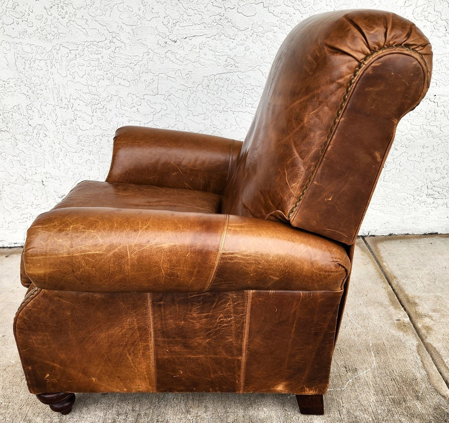 Vintage Barcalounger Leather Recliner Classic