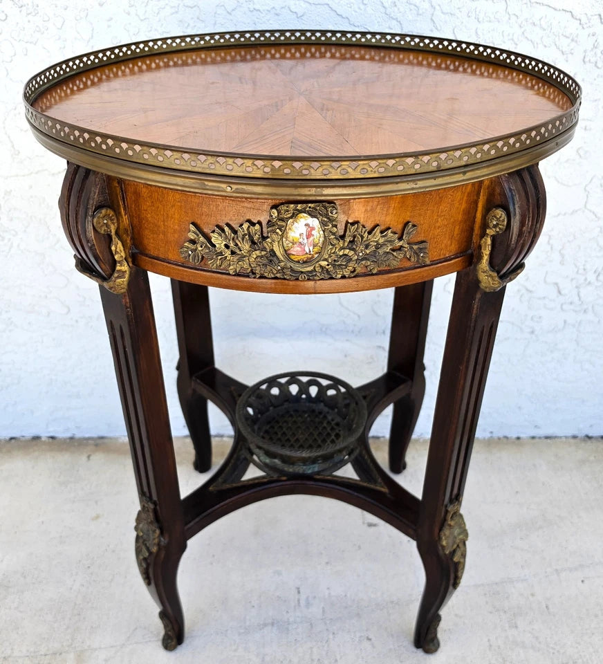 Antique 19th Century Louis XVI Revival Bouillotte Side Center Table
