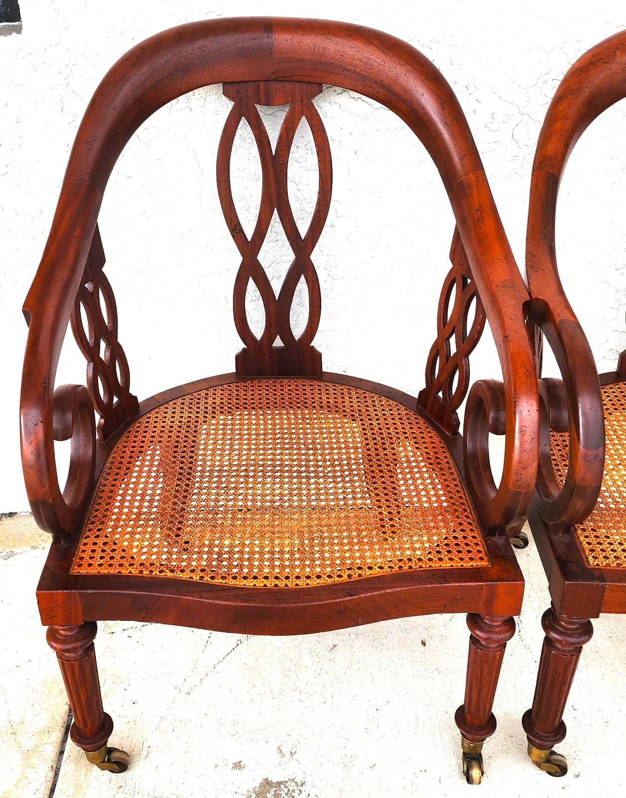 Baker Regency Armchair Desk Dining Rolling