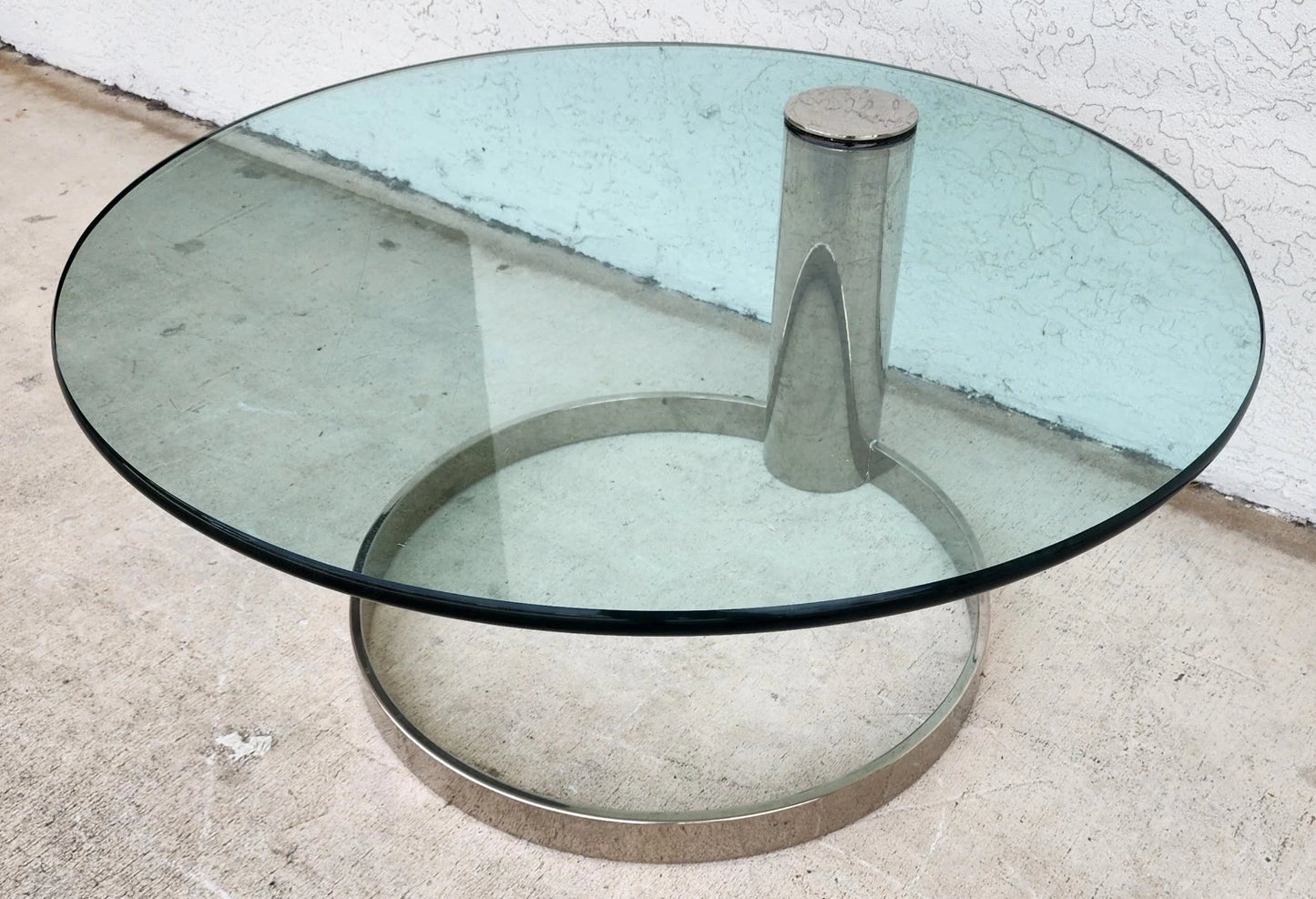 MCM Chrome Coffee Table by Leon Rosen for Pace 1970s