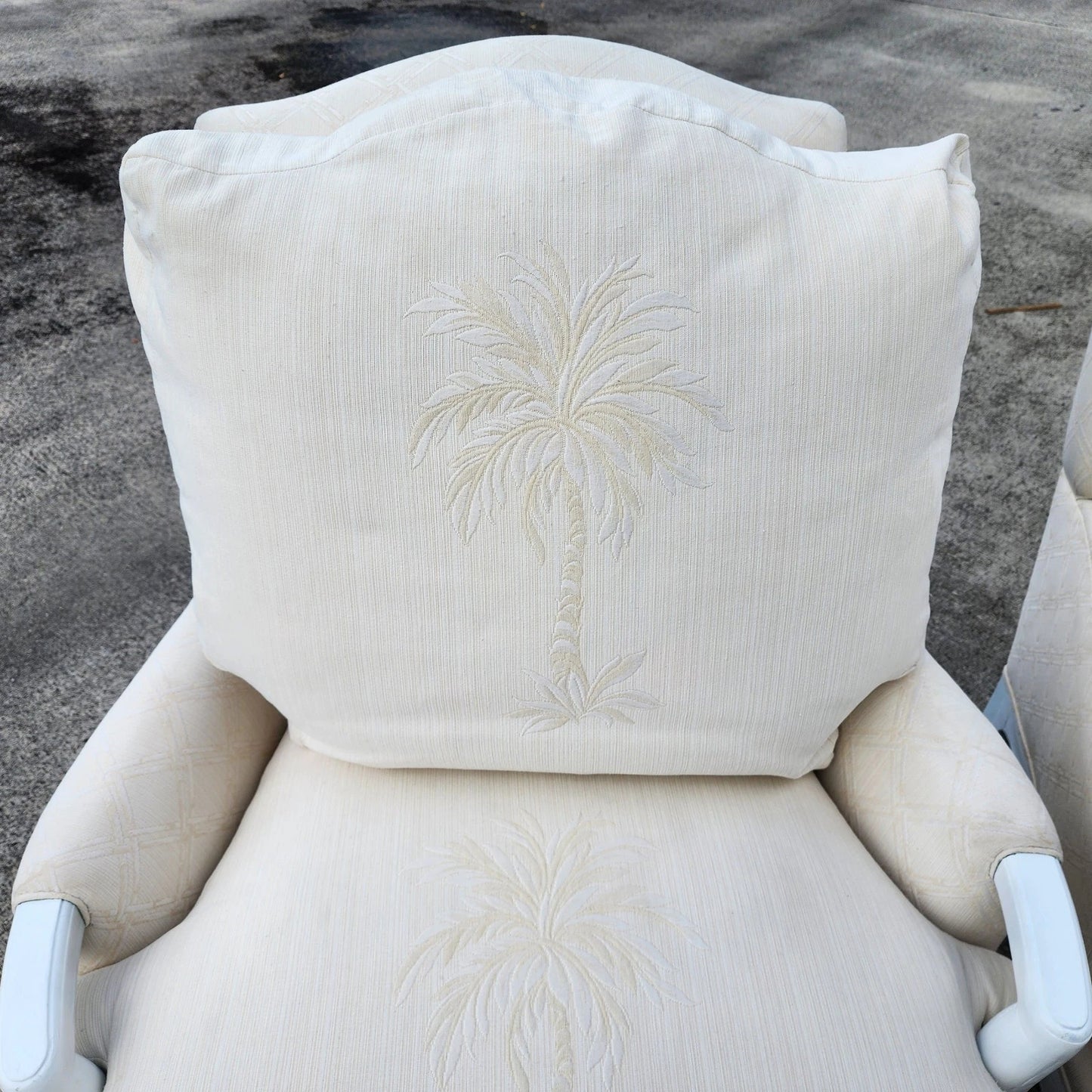 A. Rudin Palm Beach Regency Lounge Chairs Pair