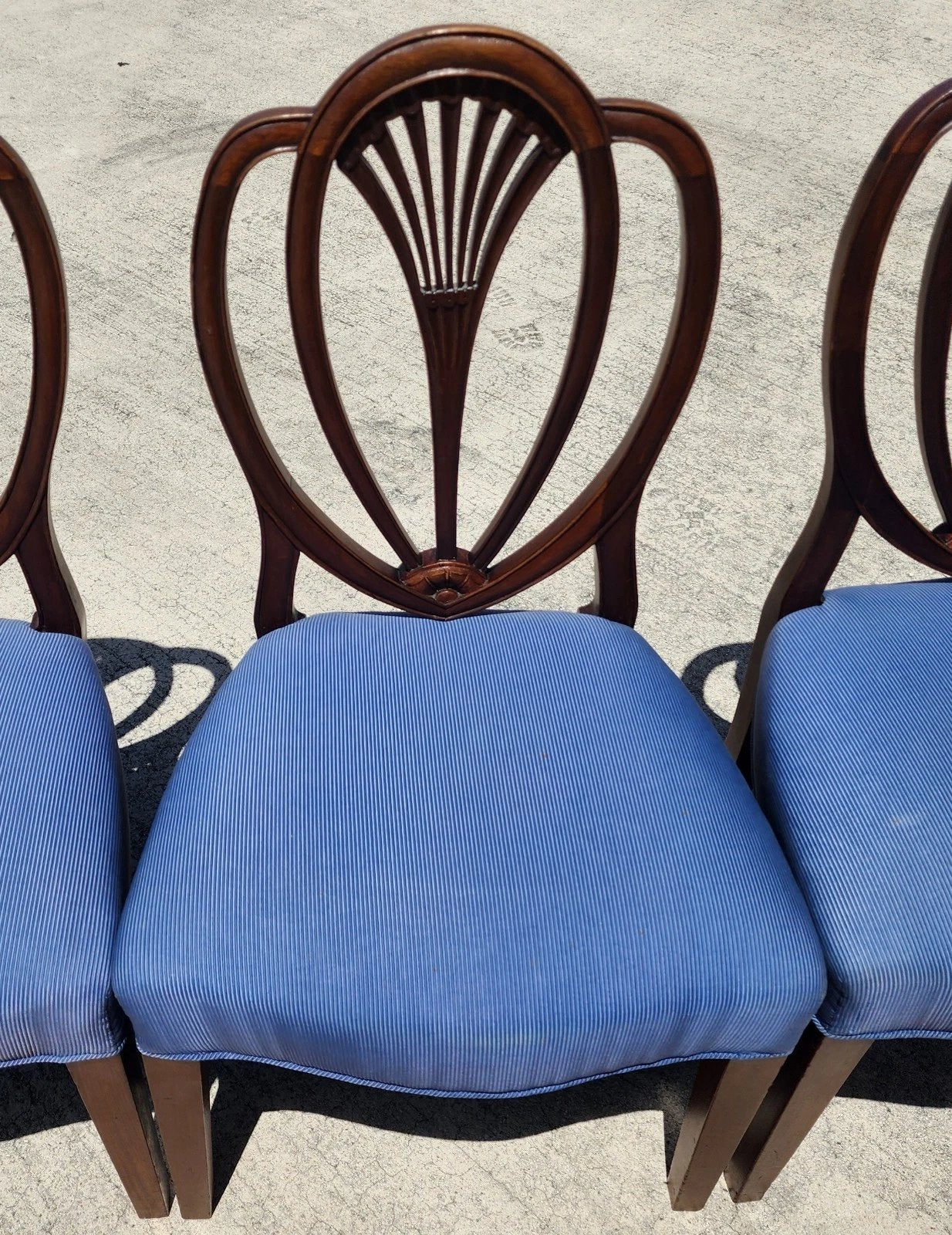 Vintage Hepplewhite Dining Chairs Set of 6