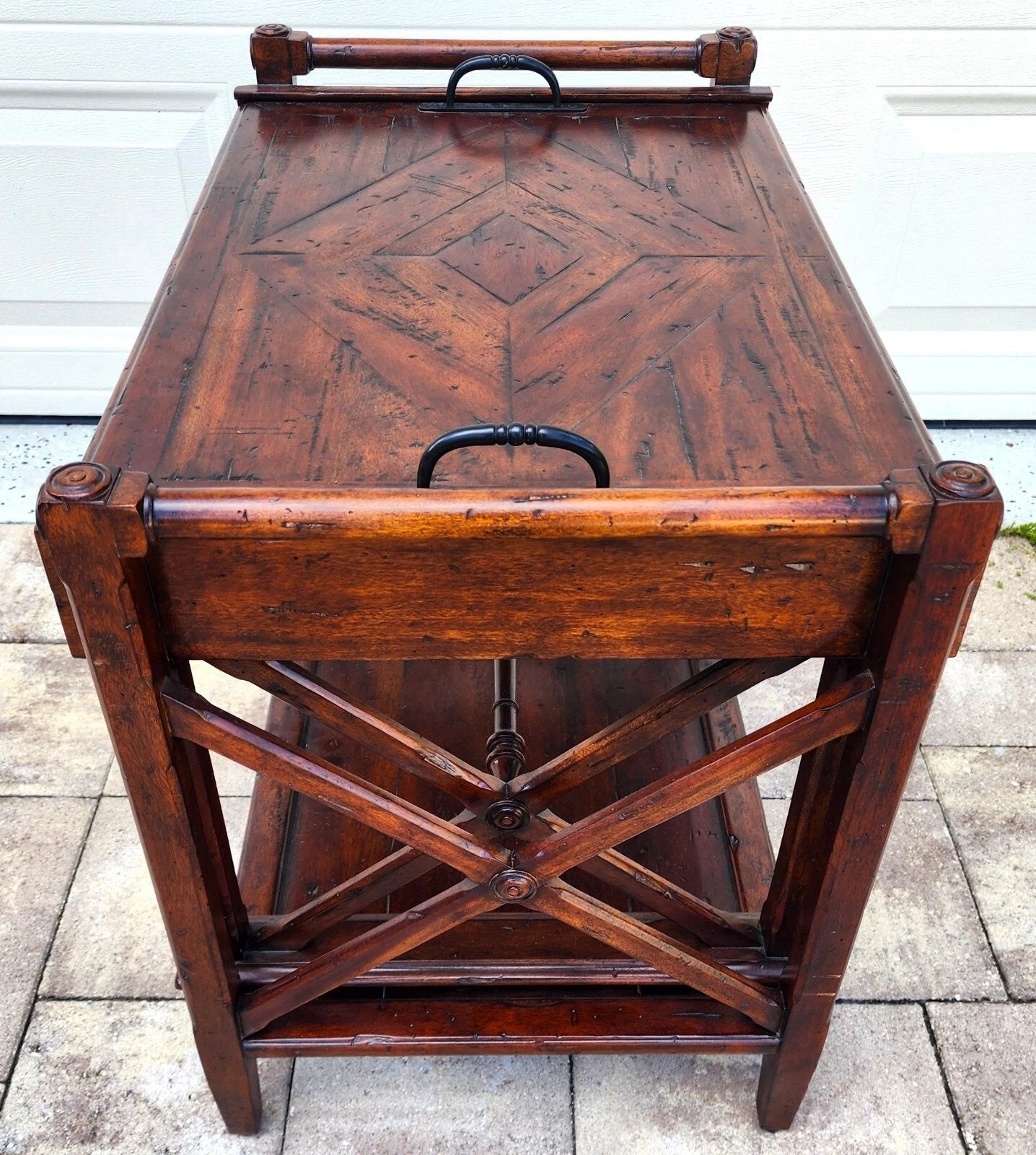 Theodore Alexander Bromwich Nesting Side Table with Serving Tray