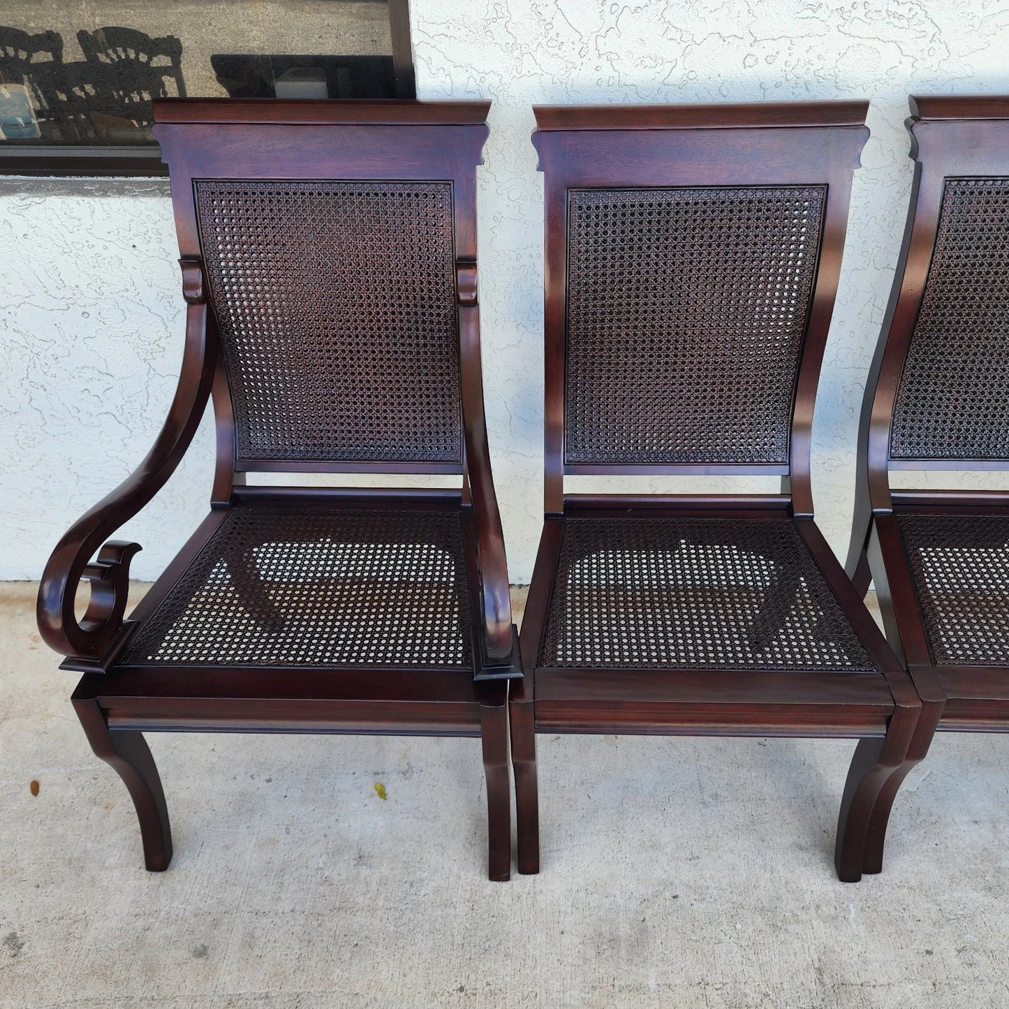 Stanley British Colonial Dining Chairs American Craftsman Collection Set of 6