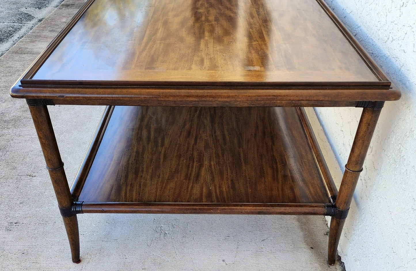 Woodbridge Linwood Cocktail Table Faux Bamboo