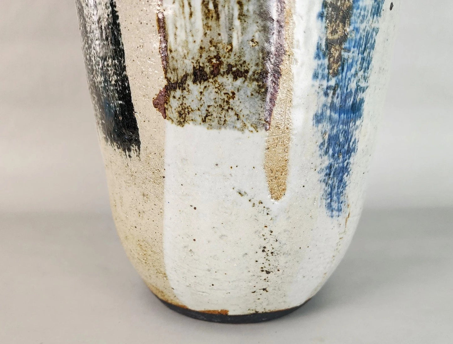 MCM Signed Ceramic Studio Pottery Vase Large 23"