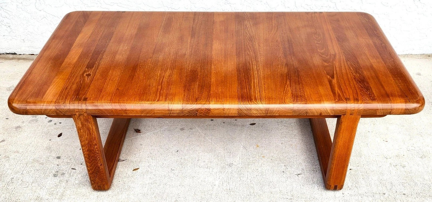 Danish Solid Teak Coffee Table By Niels Bach for Randers Möbel, 1960