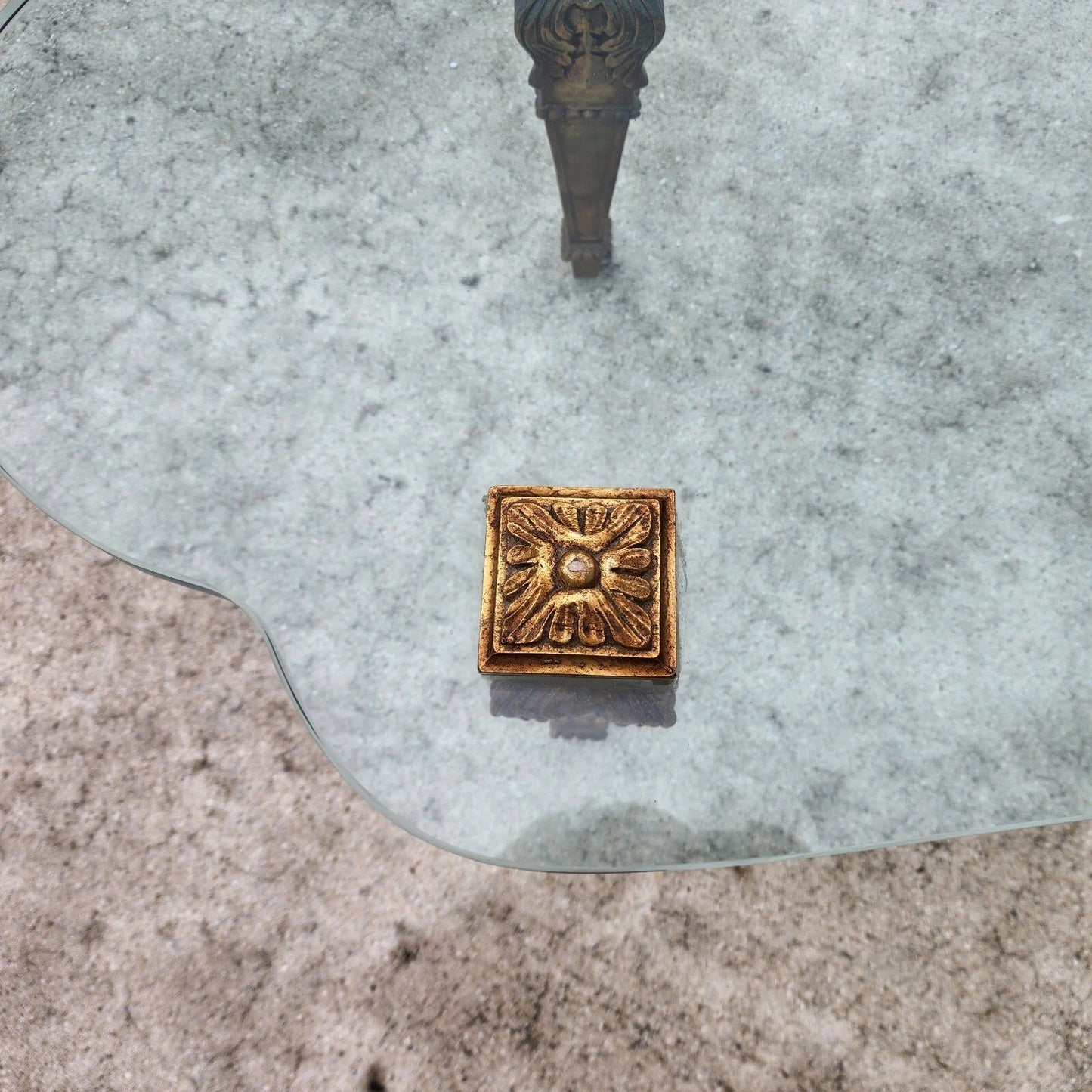 FRANCISCO HURTADO Style Glass Coffee Cocktail Table