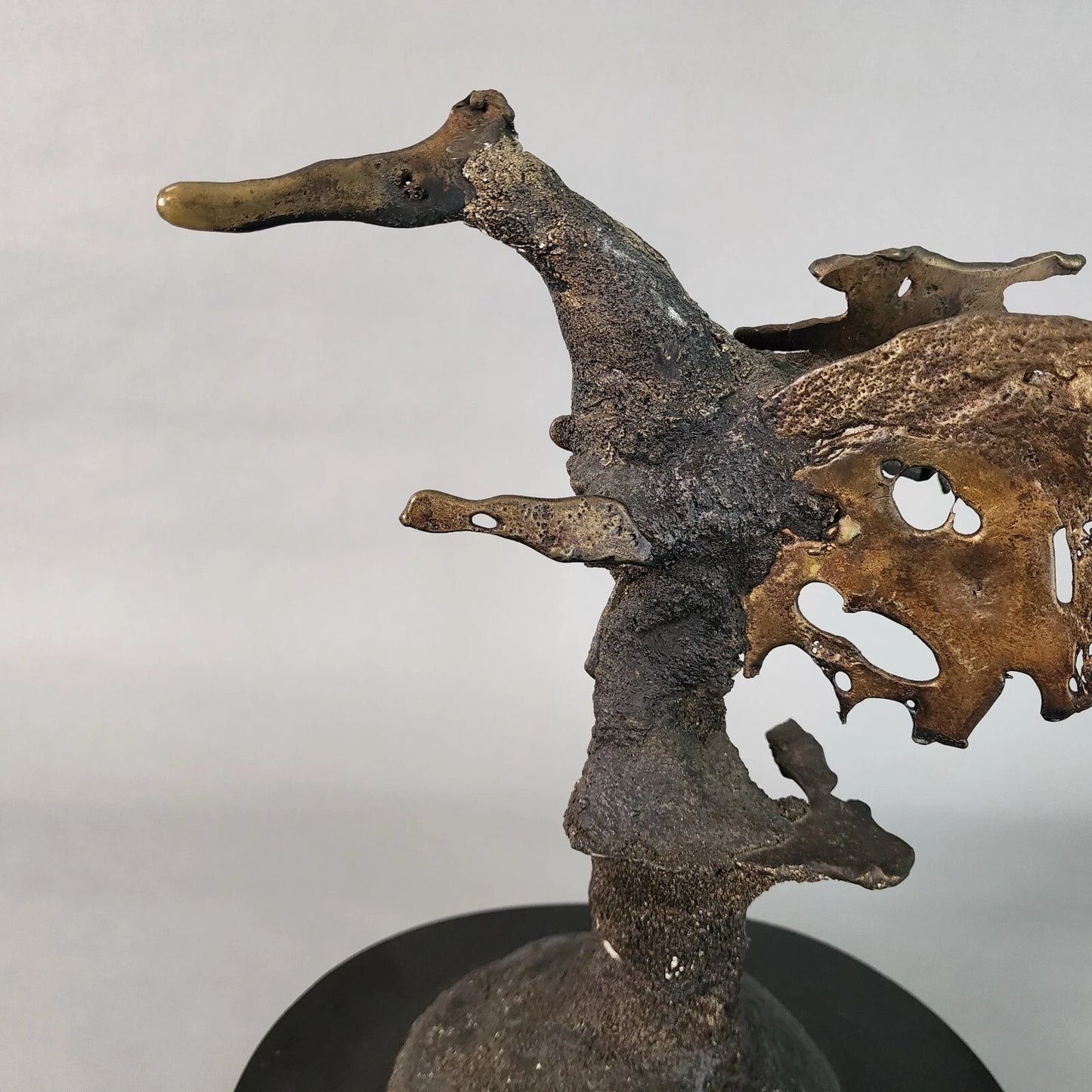 Silas Seandel Bronze Sculpture Brutalist Signed