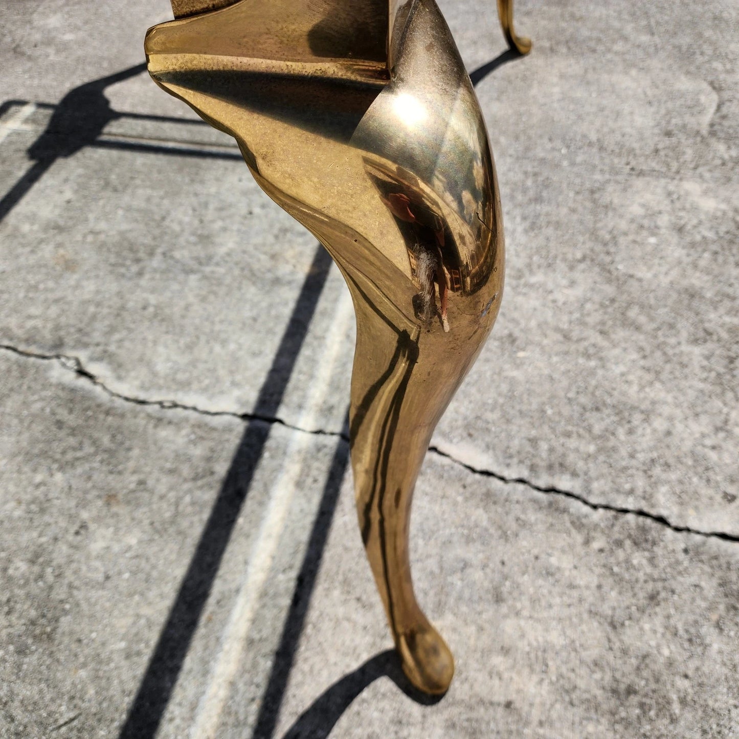 La Barge Brass Dining Table Desk 1970s