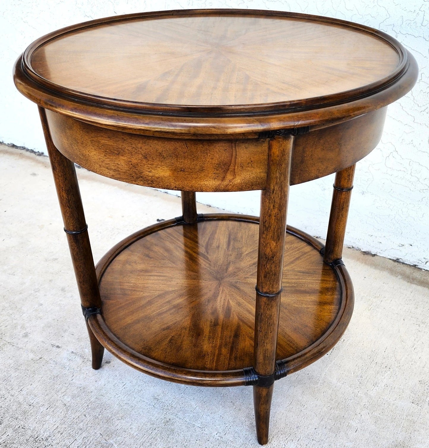 Woodbridge Linwood Center Side Table Faux Bamboo
