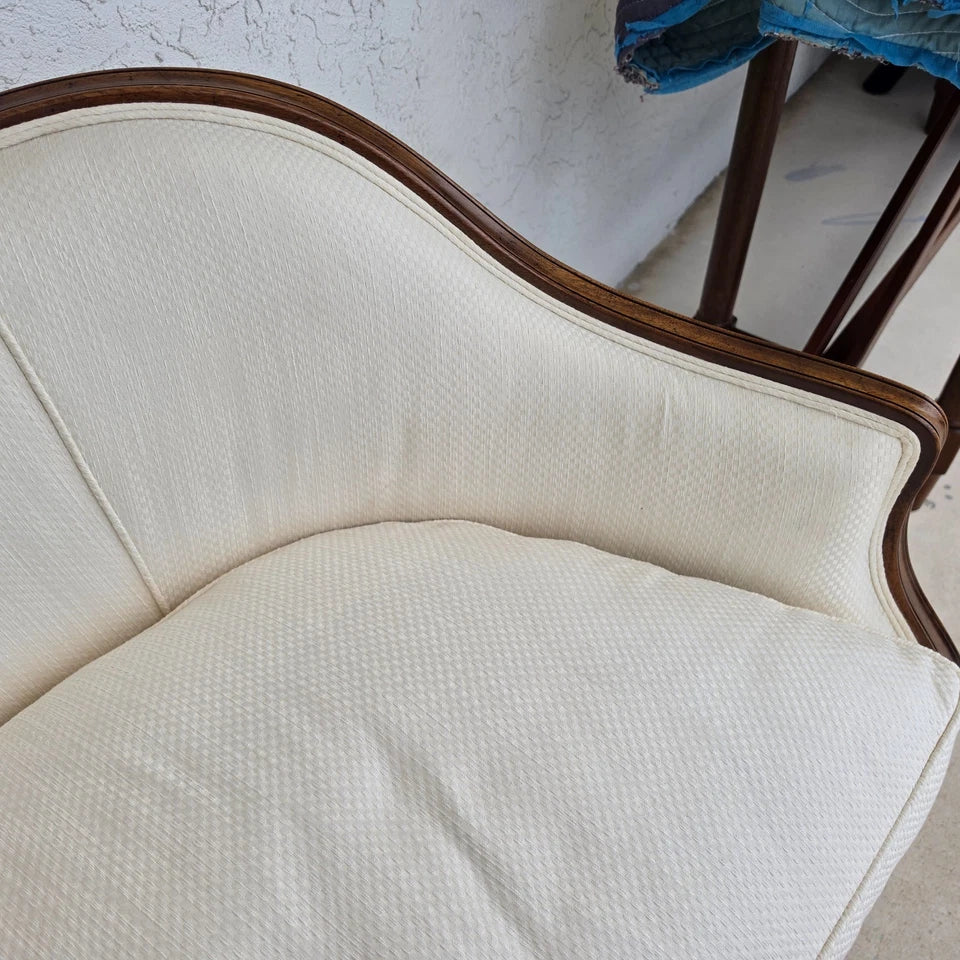 Antique Mahogany Serpentine Hepplewhite Style Sofa