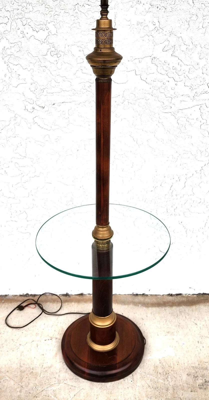 Vintage Floor Lamp with Table