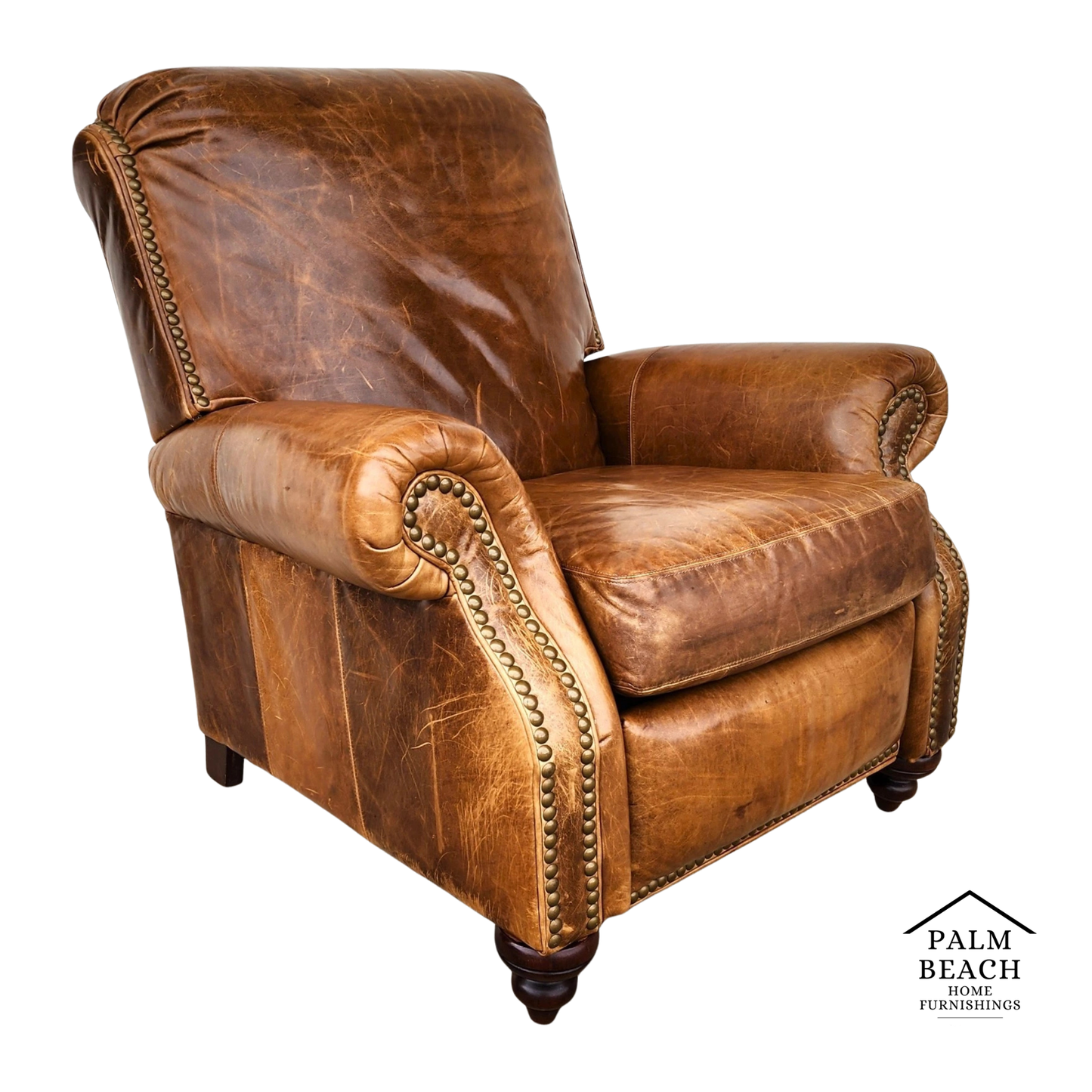 Vintage Barcalounger Leather Recliner Classic