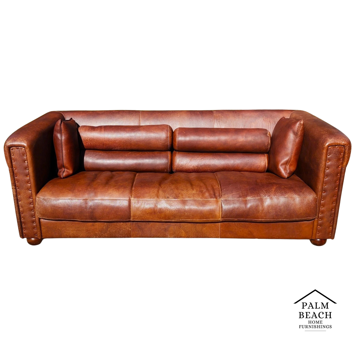 Italian Leather Sofa by Baxter of Italy