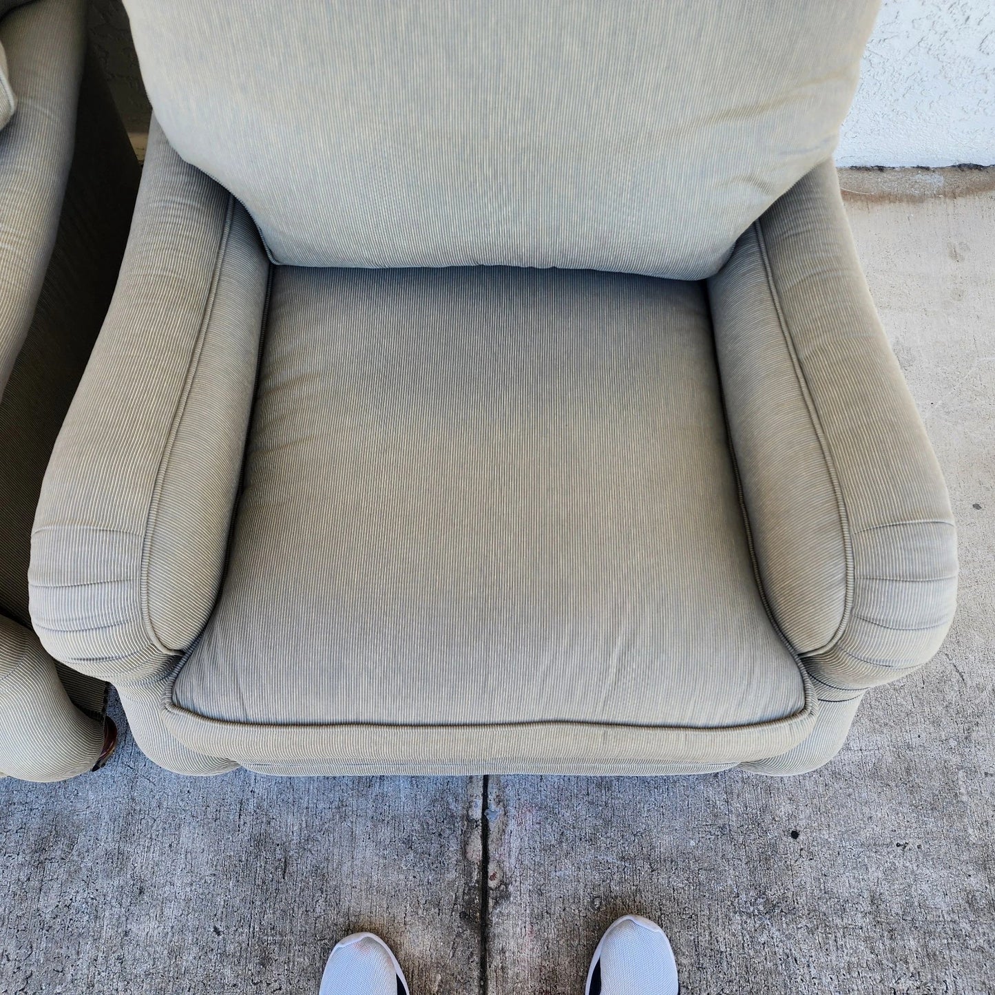 Vanguard Craftwork English Club Chairs & Ottoman