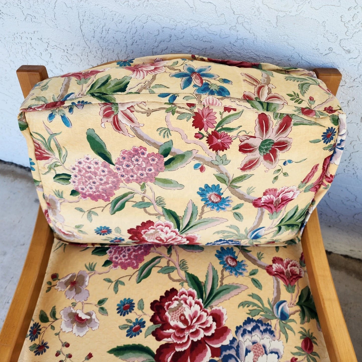 Antoinette Lounge Chairs Tropical Floral Pair