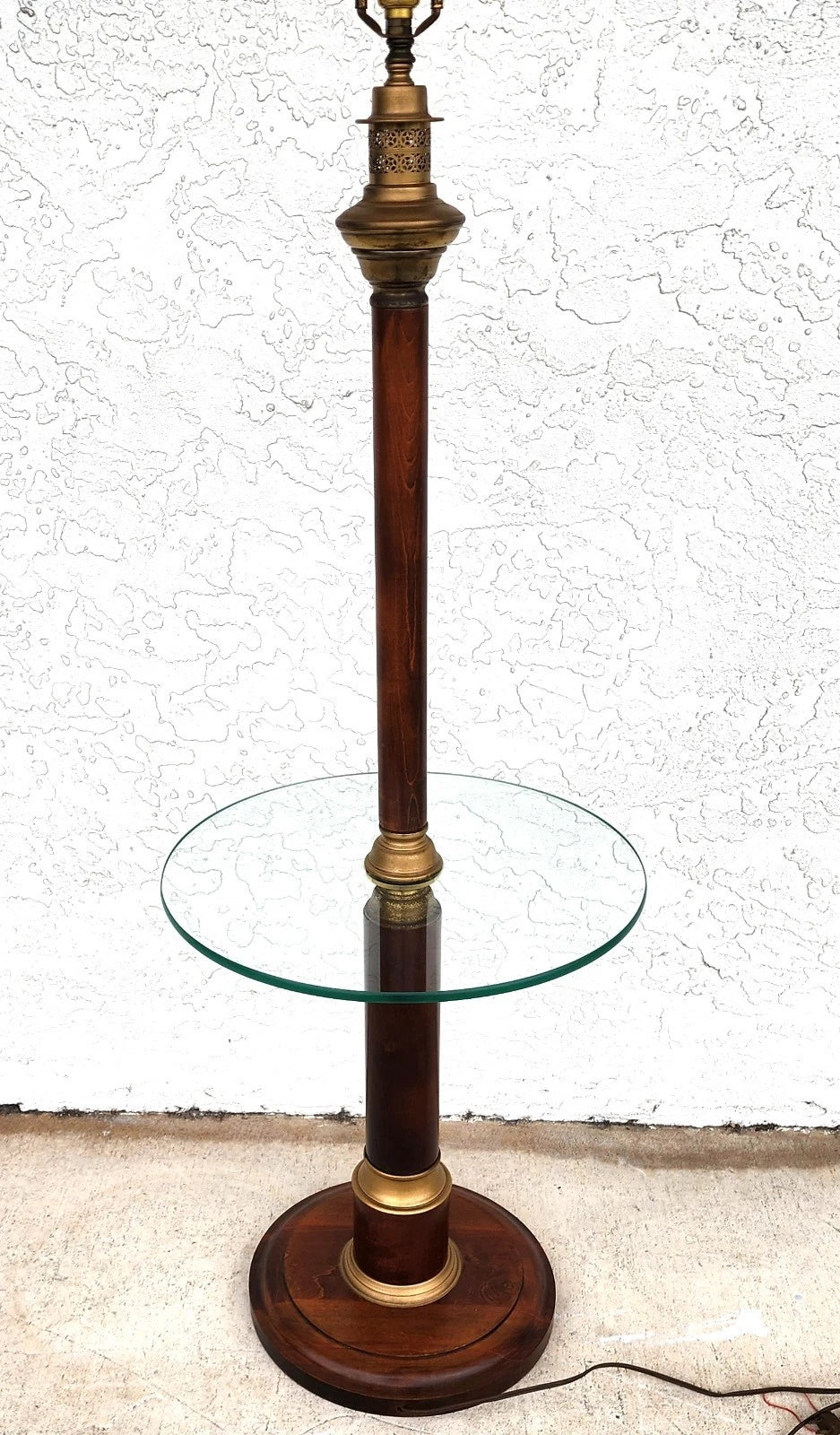 Vintage Floor Lamp with Table
