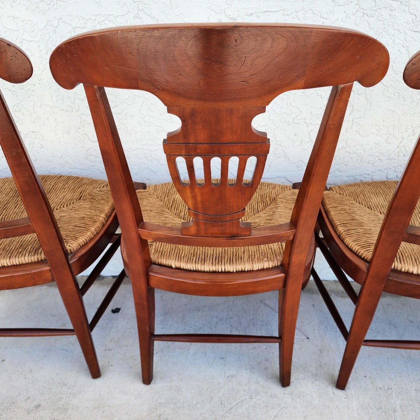 French Country Dining Chairs by HICKORY CHAIR CO Set of 4