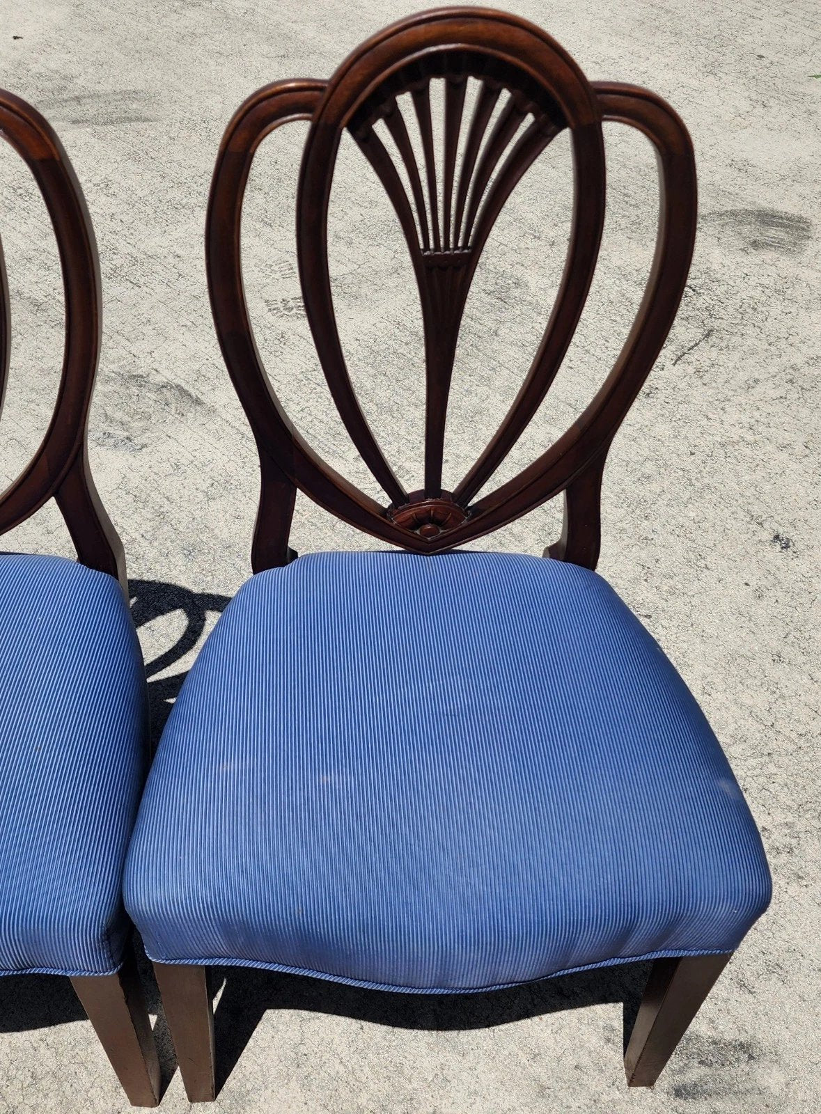 Vintage Hepplewhite Dining Chairs Set of 6