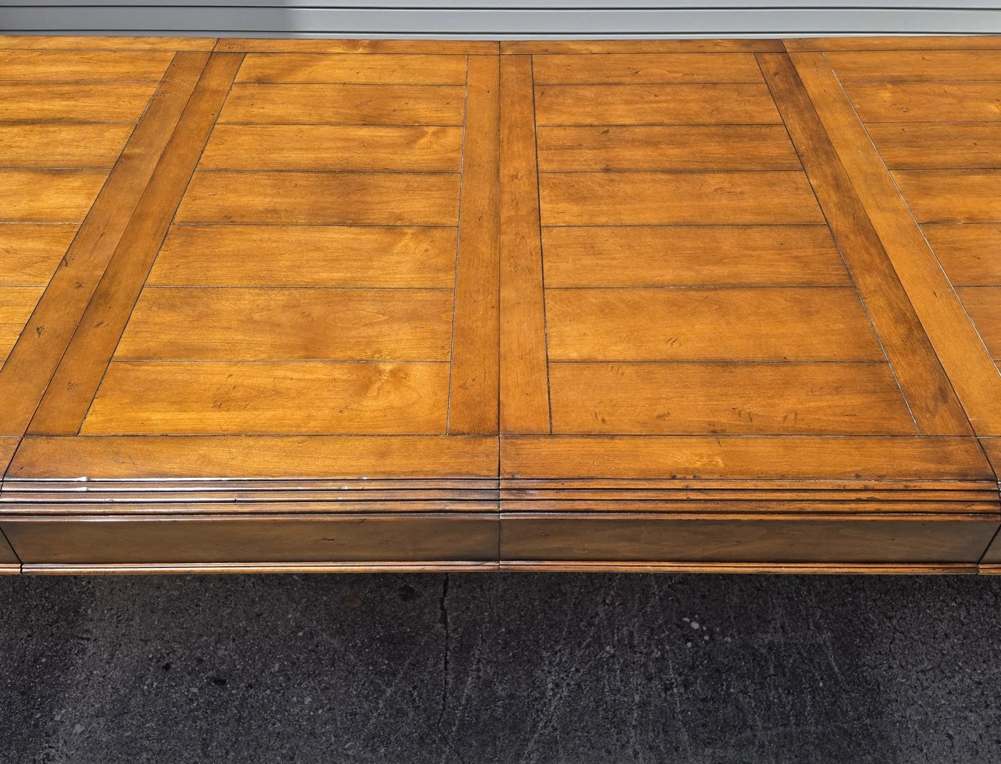 Century Furniture Rustic French Country Maple Parsons Dining Table Expandable