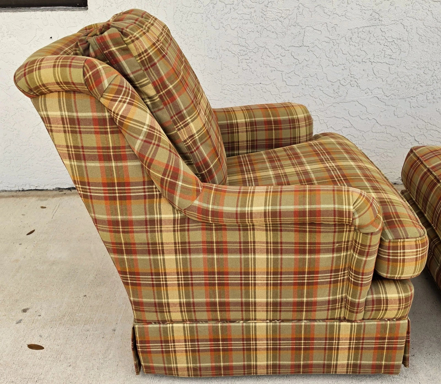 Century & Sherrill Matching English Lounge Club Chairs