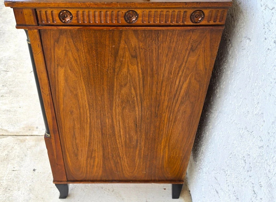 Vintage Baker French Empire Directoire Walnut Lowboy Dresser 1960s