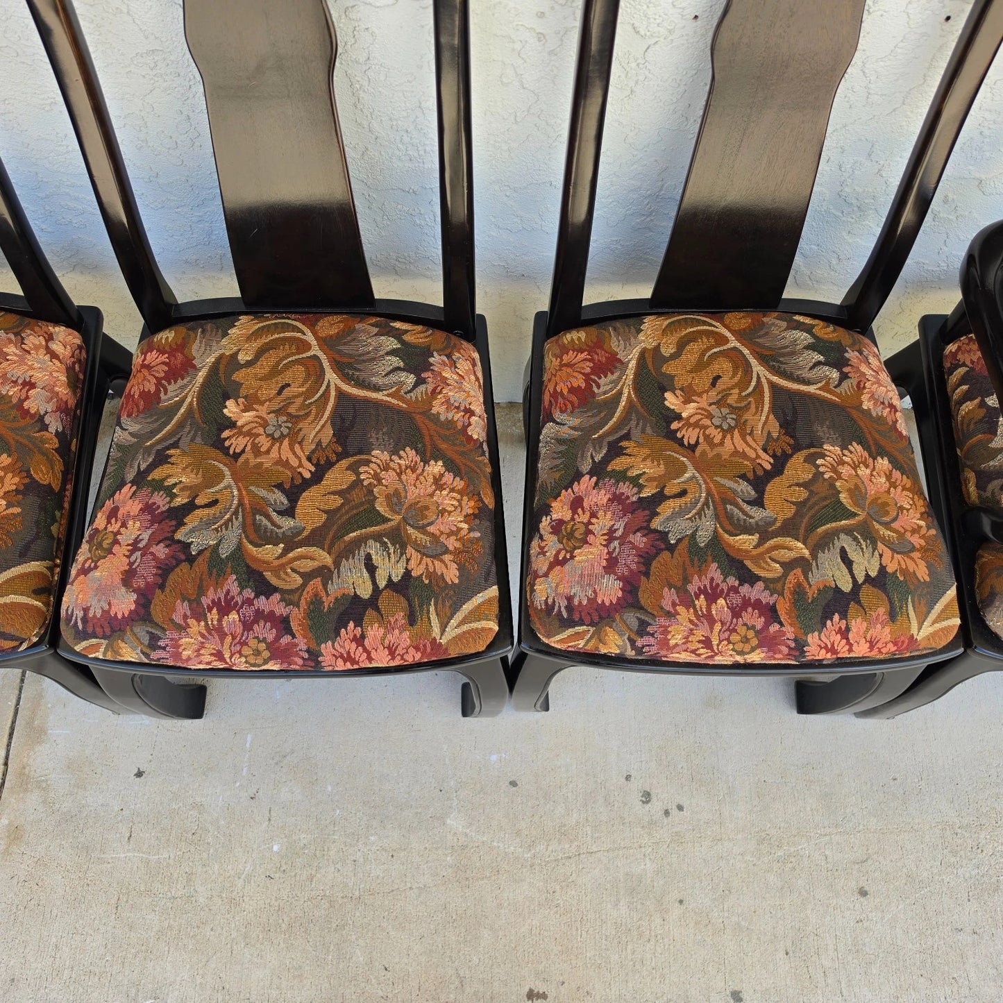 Vintage BERNHARDT Chinoiserie Ming Dining Chairs Set of 8