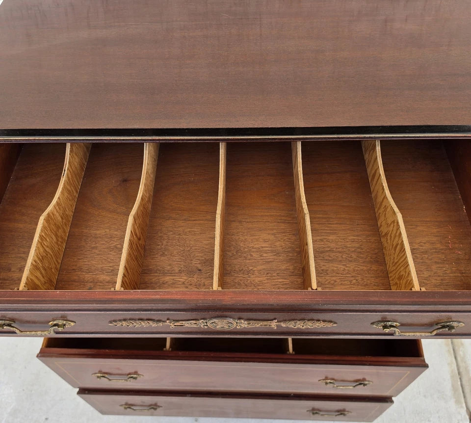 Rway Mid Century French Empire Highboy Dresser