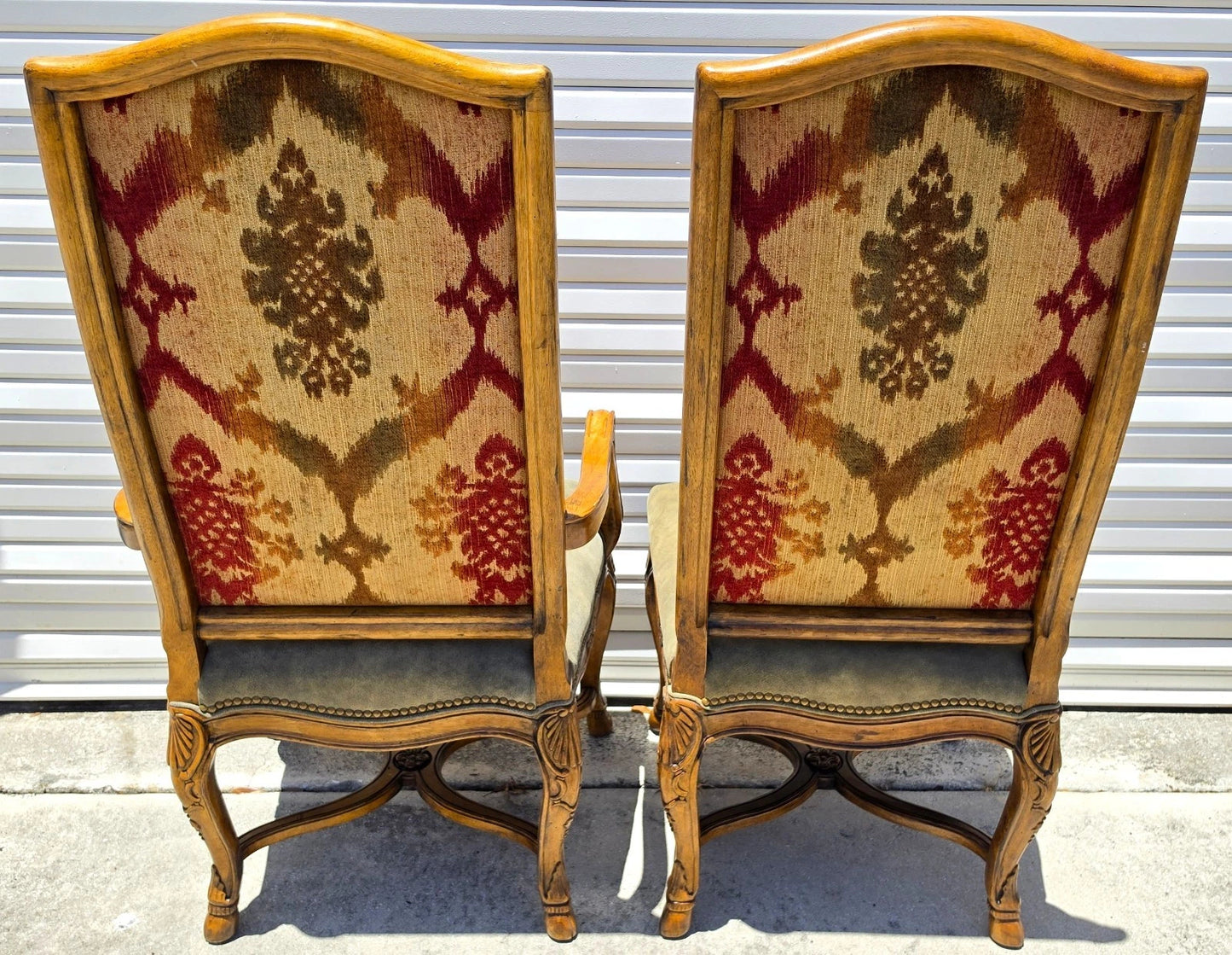 Century Furniture French Dining Chairs Leather Seats Set of 8