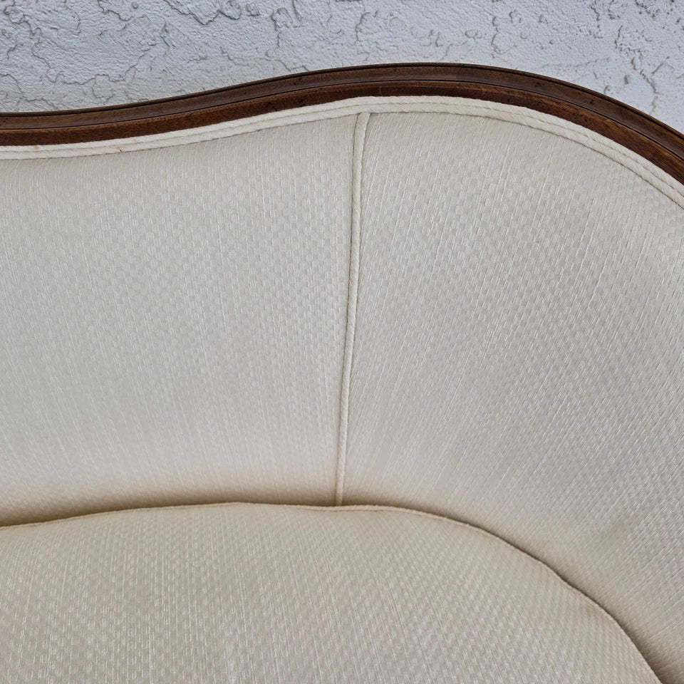 Antique Mahogany Serpentine Hepplewhite Style Sofa