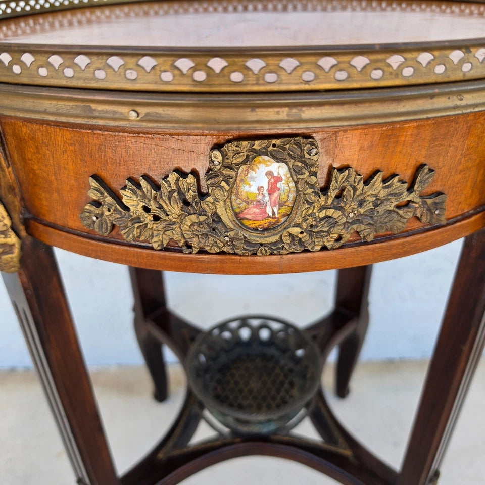Antique 19th Century Louis XVI Revival Bouillotte Side Center Table