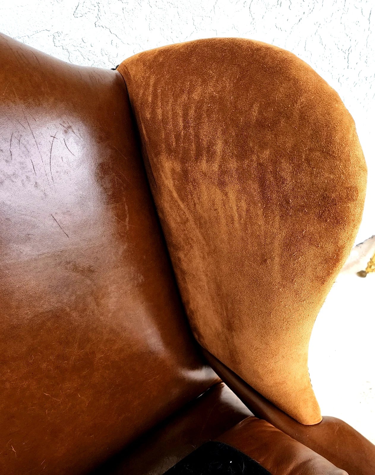 Century Furniture Leather Wingback Club Chair