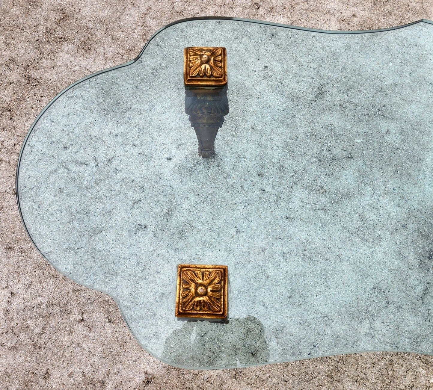 FRANCISCO HURTADO Style Glass Coffee Cocktail Table