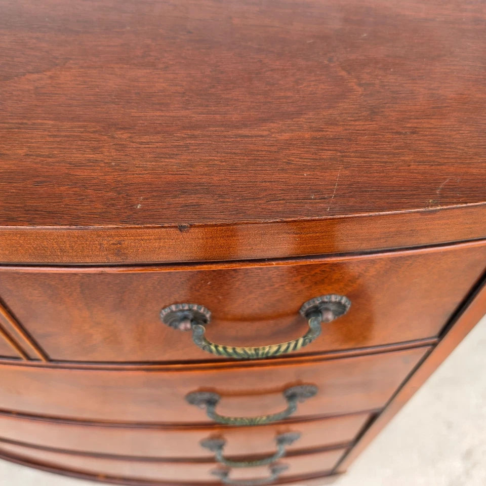 Vintage Century Furniture Georgian Bowfront Chest of Drawers