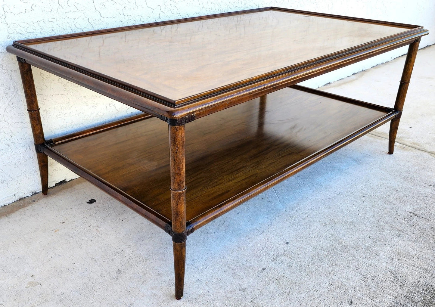 Woodbridge Linwood Cocktail Table Faux Bamboo