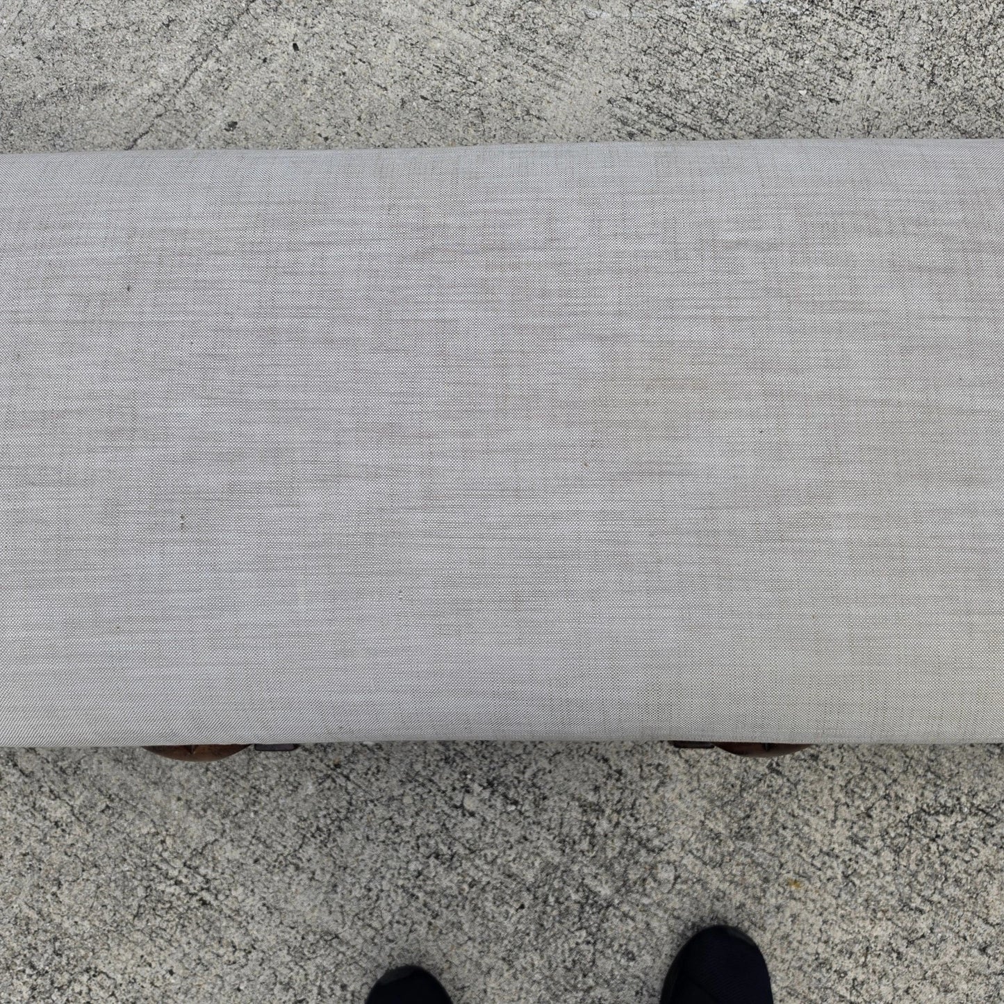 Jerry Pair Queen Anne Linen Walnut Califia Bench