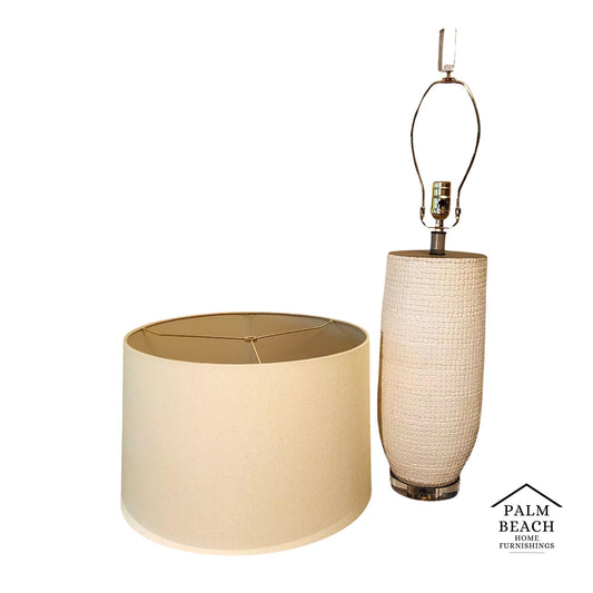THE NATURAL LIGHT Blanche Table Lamp Ceramic & Lucite
