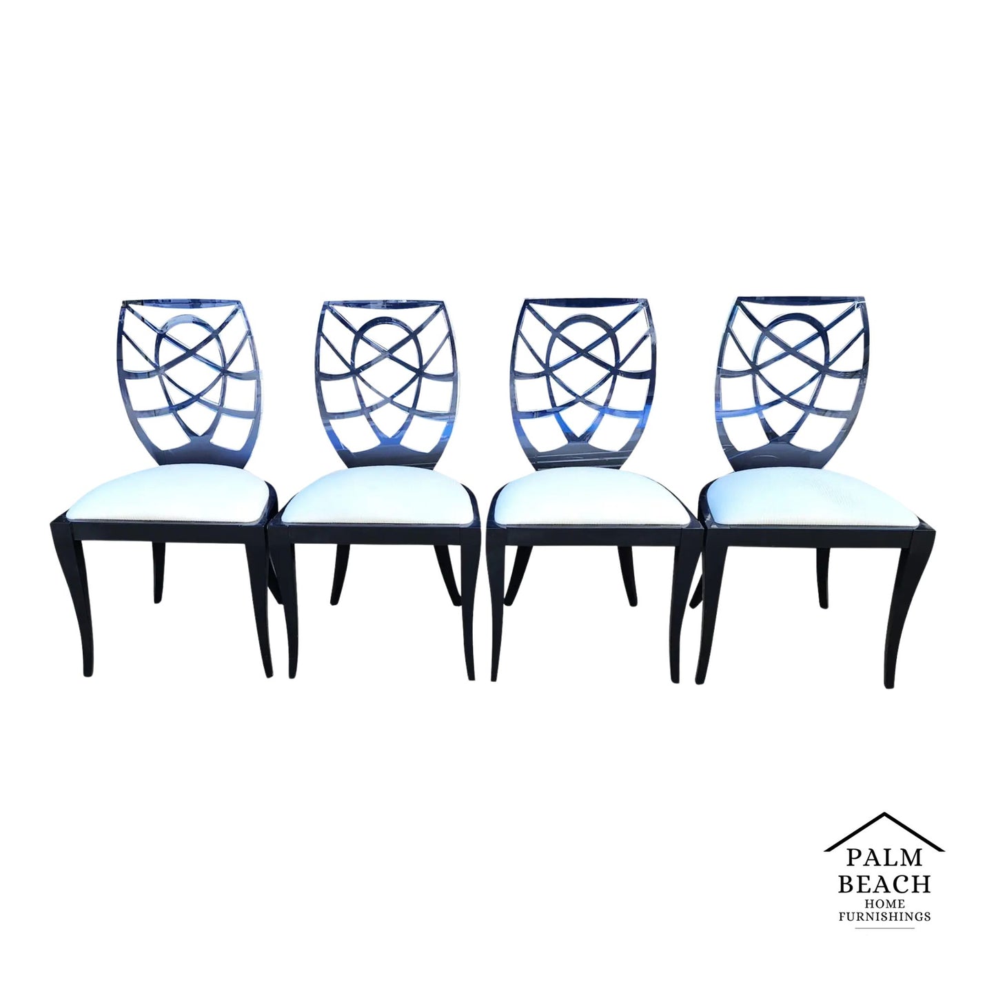 Pietro Costantini Acrylic Dining Chairs Set of 4