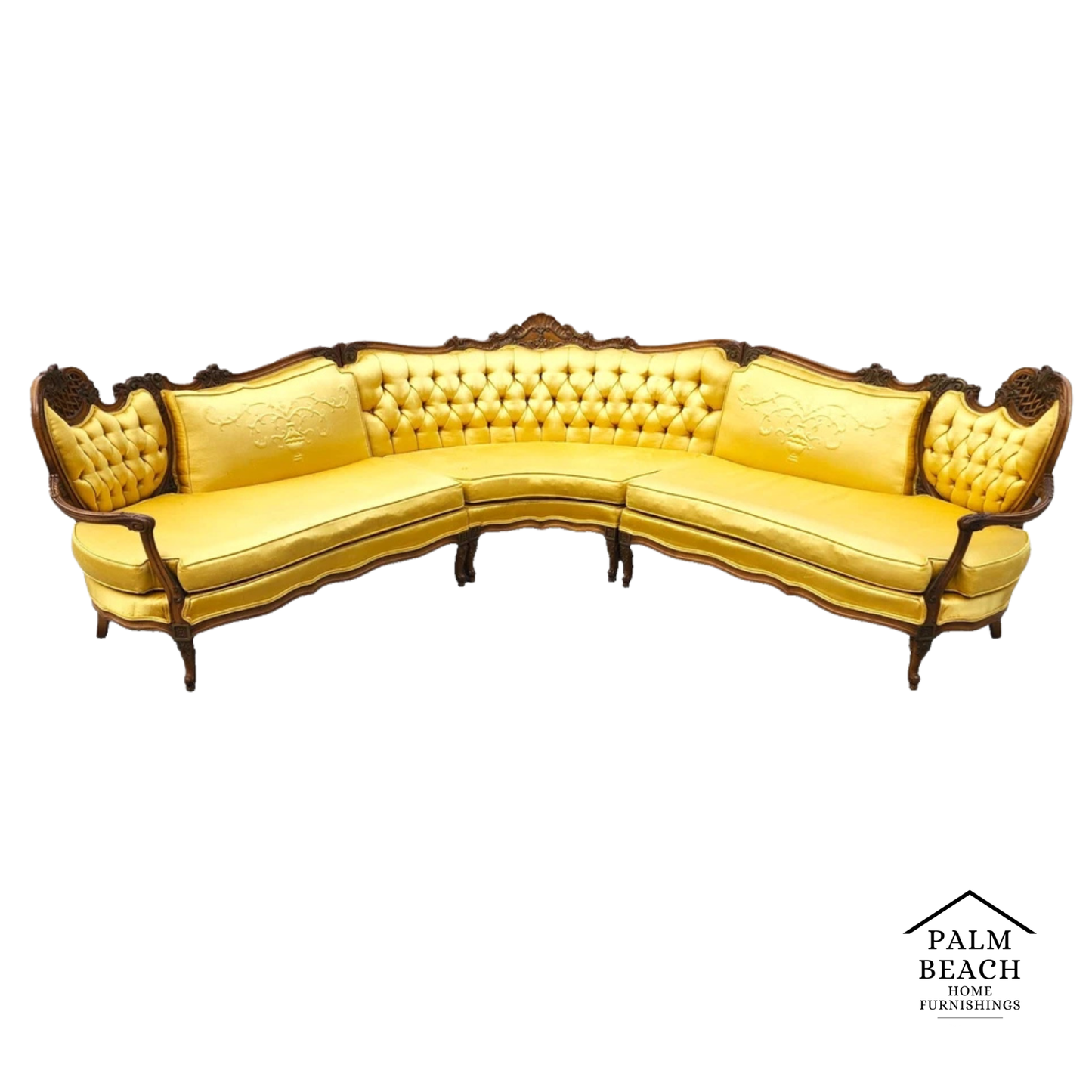 Vintage French Marie Antoinette Sectional Sofa