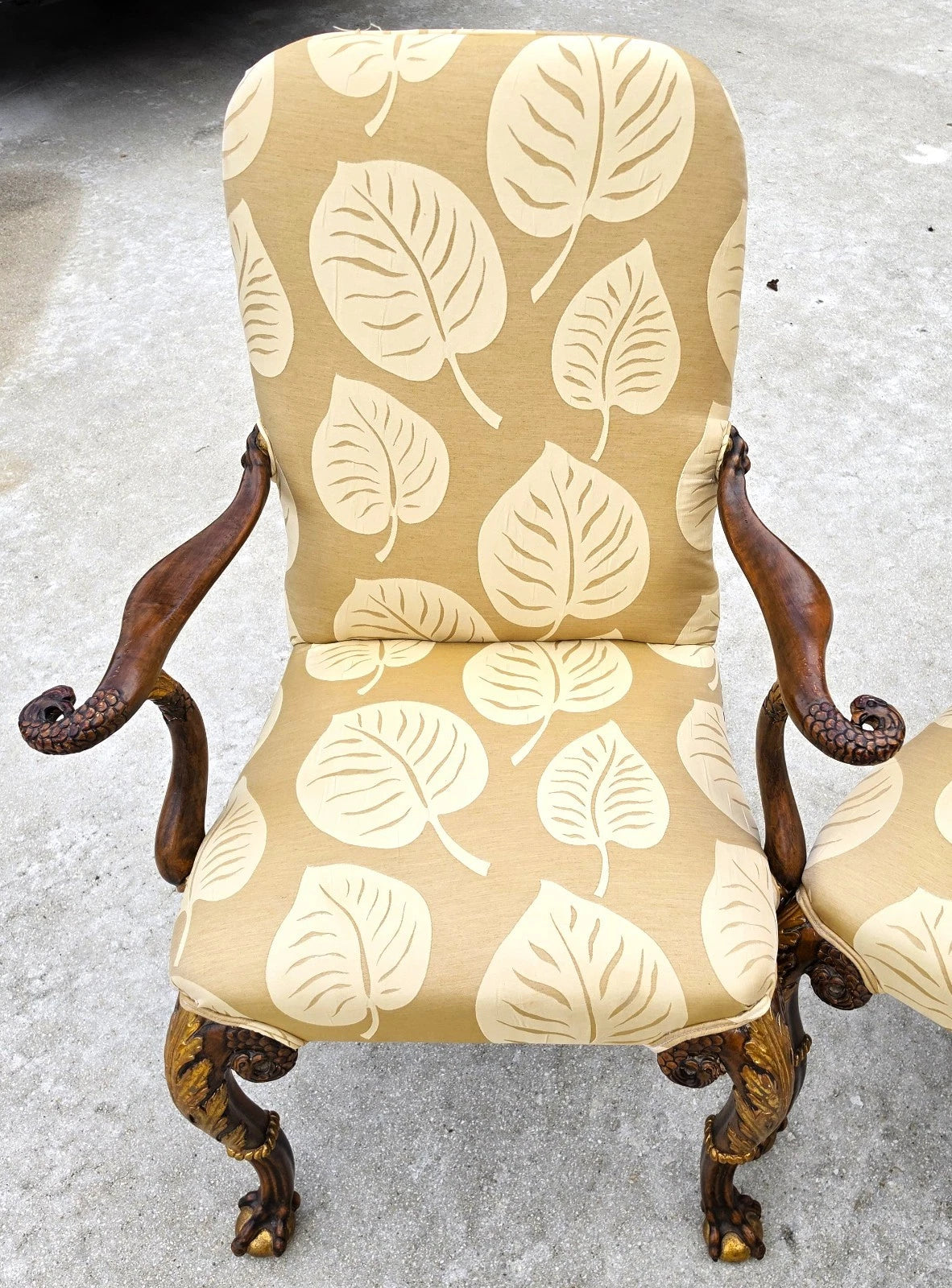 Karges Style George II Irish Georgian Revival Eagle Head Dining Chairs Set of 6