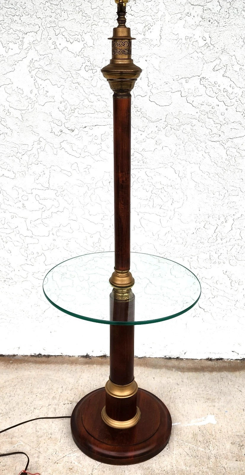 Vintage Floor Lamp with Table