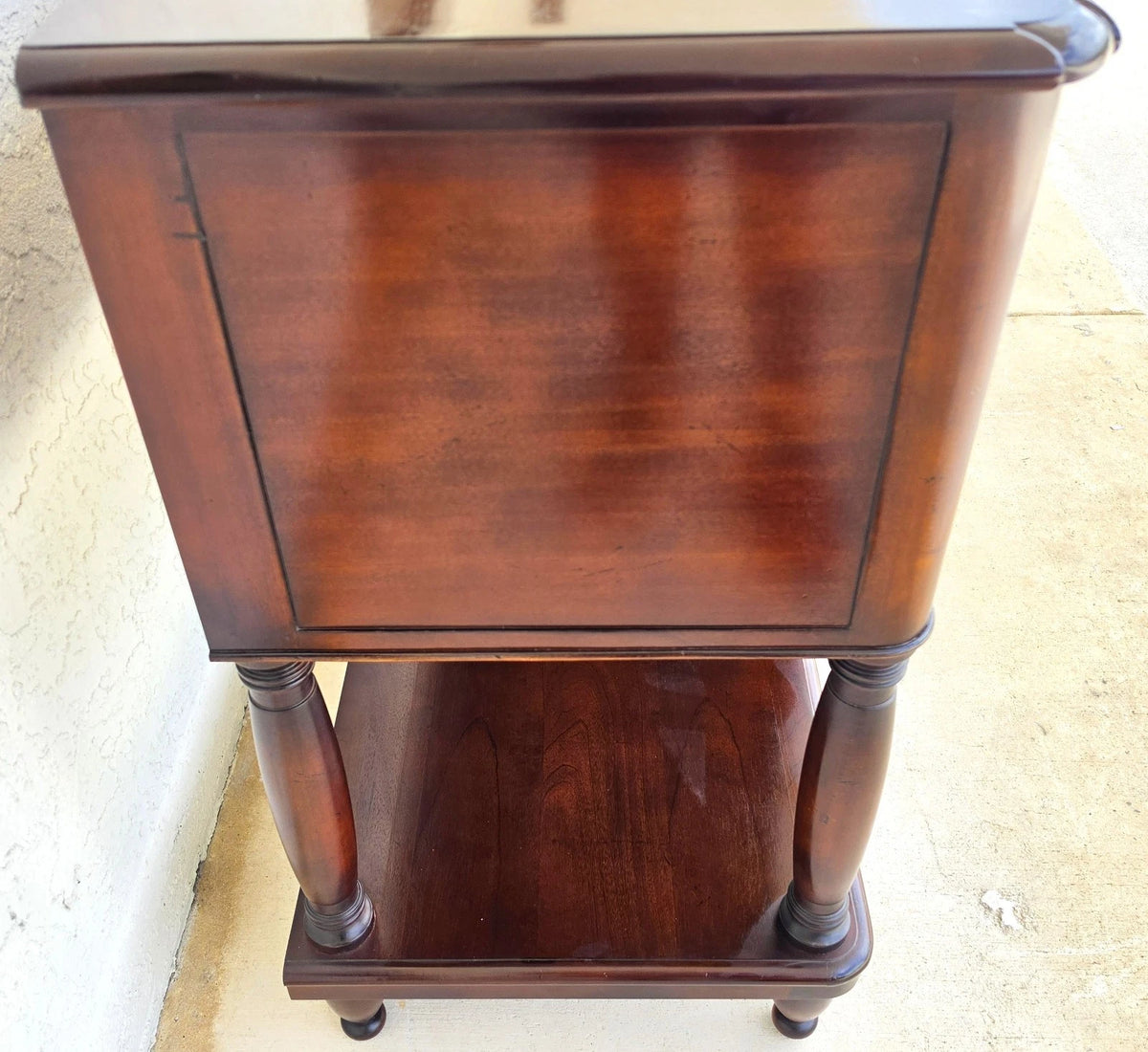 Baker Furniture Italian Provincial Mahogany Burl Wood Sideboard Buffet