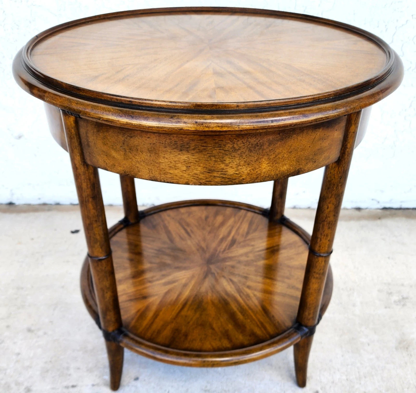 Woodbridge Linwood Center Side Table Faux Bamboo