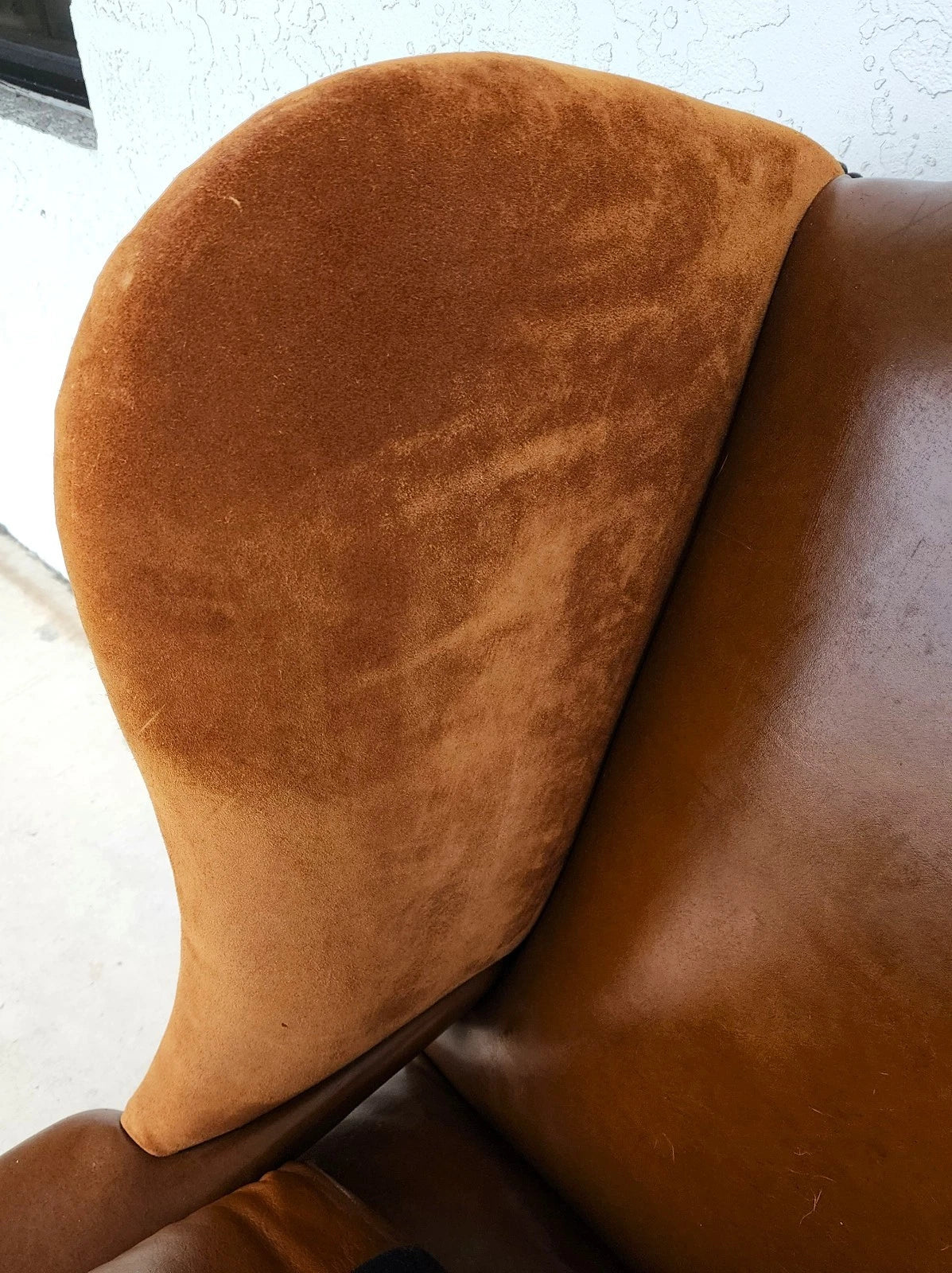 Century Furniture Leather Wingback Club Chair